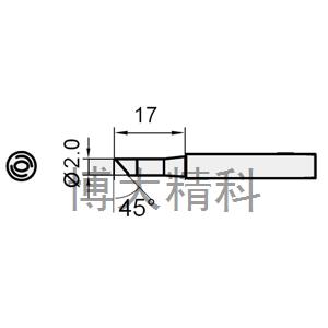 5SI-216N-2C斜面烙铁头(SS-216/217共享)2C） 