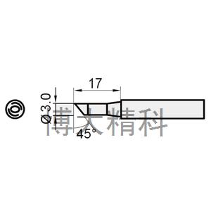 5SI-216N-3C（单斜面烙铁头(SS-216/217共享)3C） 