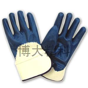 B7171半浸蓝色丁睛手套（安全袖）12副/打